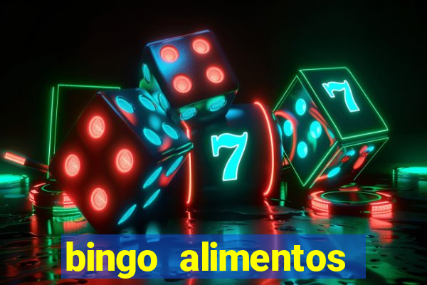 bingo alimentos para imprimir